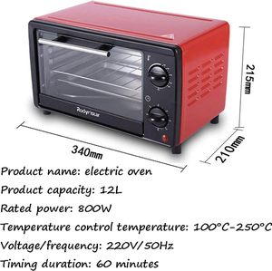 High Quality Stainless Steel Mini <b>Toaster</b> Oven 13L Capacity Electric Kitchen Appliance for Toast Bake Warm Includes Bakeware - Product Image 3