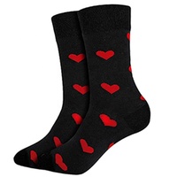 Vente en gros Nouveauté Saint Valentin Lip Heart Chaussettes Hommes Unisex Funky Funny Couple Cotton Crew Chaussettes