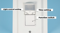 Lampe de nuit LED à piles PDLUX PD-PIR26EU, lampe à détecteur de mouvement PIR portable pour intérieur, chambre à coucher, armoire