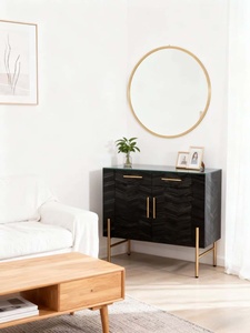 Espejo de pared redondo moderno con mesa para escuelas, hoteles, salones de belleza, barberías, dormitorios - Product Image 6