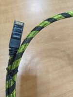 Câble Ethernet blindé Cat6a Cat 8 blindé RJ45, cordon de brassage réseau tressé SFTP 40 Gbit/s, Ningbo EXW