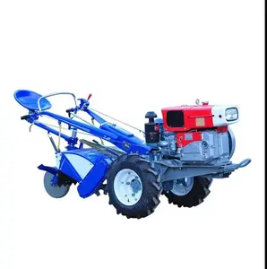 Penjualan terlaris Jiangsu peternakan 12 mesin Diesel dua roda tangan berjalan traktor untuk pertanian