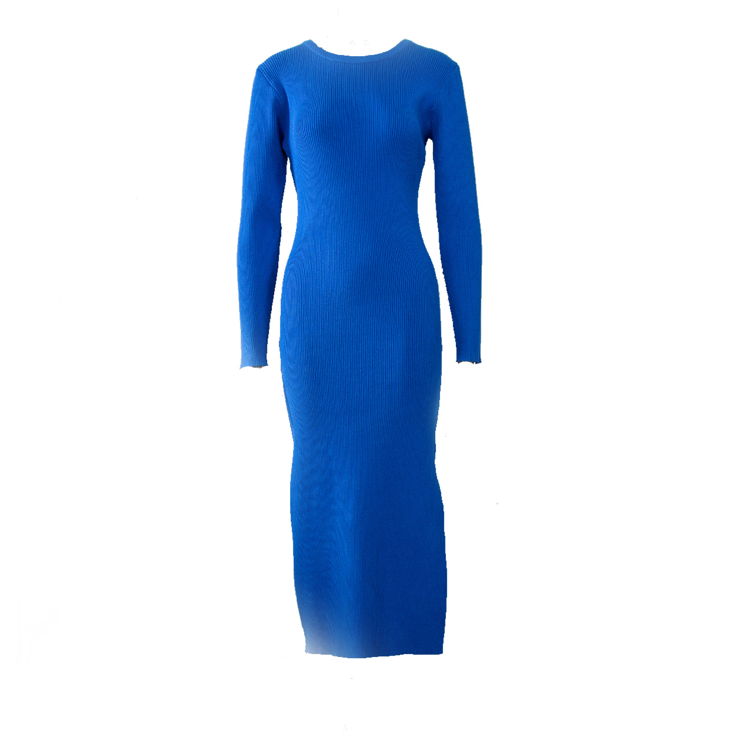 Pink Women Knitted Dress With Side Slits Bodycon Autumn Winter Tight Dresses  Elegant Long Sleeve Female Ribbed Knit Dress 2024| Alibaba.com