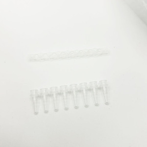Tube PCR XZ Lab Supplies 0,2 ml, 8 strips, transparent, jetable, avec couvercle séparé, utilisation facile - Product Image 2
