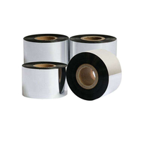 Cinta de Transferencia Térmica de Cera de 24 mm de Ancho, 110 mm x 300 m, para Impresoras de Códigos de Barras Oki Konica Minolta, Impresión de Etiquetas, Papel Adhesivo Copperplate