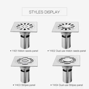 높은 표준 안티 냄새 바닥 배수 사각 격자 Desague 사이펀 핫 세일 헤어 포수 바닥 배수
