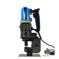 Perforateur hydraulique électrique 1200W, perforateur de trous métalliques avec brosse en carbone, 5 matrices pour fer et cuivre