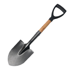 Pelle de jardinage à lame métallique, poignée en D, 120-140 cm, revêtement électrophoretique vert, pour plantation de légumes en extérieur et déneigement - Product Image 2