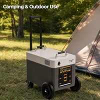 Station d'alimentation portable sur roulettes 1500W 1920Wh Batterie LiFePO4 4S1P 150Ah, Fonctionnement silencieux à émissions zéro, Vente en gros