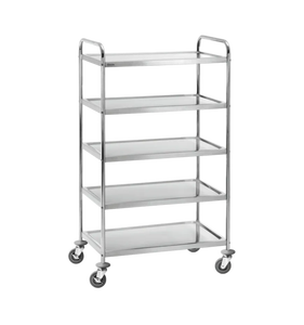 Carrito de Cocina de Acero Inoxidable Resistente con Ruedas, Carro Multifuncional para Almacenamiento de Alimentos para Restaurantes y Cocinas de Hoteles - Product Image 5