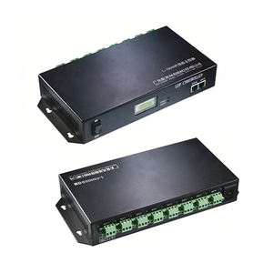 Vente en gros DMX512 décodeur 8A <span class=keywords><strong>RGB</strong></span> contrôleur de barre lumineuse LED décodeur gradation pilote barre lumineuse LED contrôleur d'éclairage de scène - Product Image 1