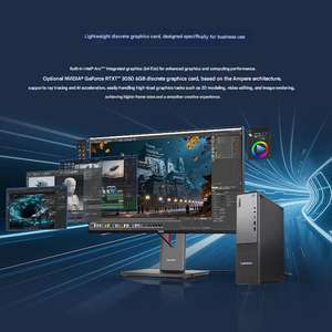 Nueva PC de Escritorio Comercial SFF de 8.2L, Intel Core Ultra 7, Windows 10, Mini PC para Negocios y Oficina, WiFi6, Almacenamiento Dual Expandible - Product Image 5