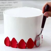 Kit de Pâtisserie 5 Pièces, Spatules en Acier Inoxydable à Manche Plastique pour Mélange, Peinture à l'Huile et Aquarelle, Ensemble de Grattoirs pour DIY et Outil à Gâteau