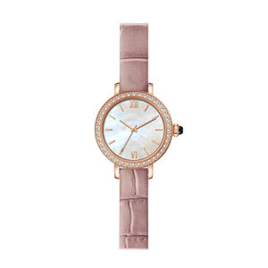 Banda de cuero de calidad superior Movimiento japonés Relojes de cuarzo Hombres Mujeres Relojes elegantes - Product Image 4