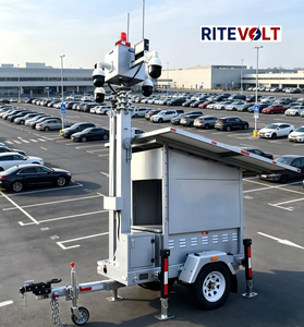 Caméra de sécurité mobile PTZ 2x4MP <span class=keywords><strong>avec</strong></span> 2 panneaux solaires, NVR 4 canaux 3 To, résistante au vent 117 km/h pour remorque CCTV - Product Image 6