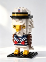 Kit de construction de modèle d'aigle de carrière, jouet éducatif en plastique, bricolage personnalisé, 40 pièces, figurine de collection à l'échelle 1:12