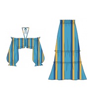 Ensemble de lingerie pour femmes, volants, style vintage, robe d'été à bretelles, ensemble deux pièces