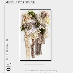 Opera d'<span class=keywords><strong>Arte</strong></span> Mista per Arredamento Casa, Dipinto 3D con Filo di Cotone, Ricamo a Mano, <span class=keywords><strong>Arte</strong></span> Moderna di Lusso per Pareti - Product Image 6