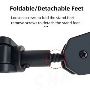 Support de canne à pêche d'extérieur - Support pliable multi-têtes en alliage d'aluminium avec piquet de fixation au sol pour la pêche en mer et en lac - Product Image 3