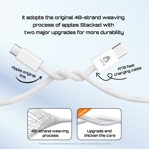 <span class=keywords><strong>Cable</strong></span> de Datos para Teléfono Móvil con Diseño Moderno, <span class=keywords><strong>Cable</strong></span> de Carga Rápida PD de 60 W, Carga Segura para <span class=keywords><strong>iPhone</strong></span>, Samsung, <span class=keywords><strong>Cable</strong></span> Tipo <span class=keywords><strong>C</strong></span> - Product Image 6