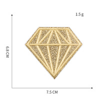 Nouveau Stock brodé dessin animé diamant paillettes PVC adhésif Patch paillettes décoré toile tissu pour vêtements accessoire Applique