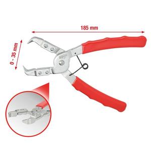 KS TOOLS - 911.8181 Pince à poussoir, droite-EAN 4042146842249 CORPS ET FEUILLES MÉTALLIQUES - Product Image 2