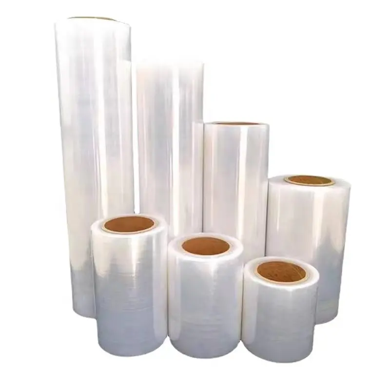 LLDPE Protection Film Transparent Good Quality 45cm 20mic Stretch Film Wrapping Film For Packing