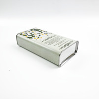 Boîte en métal rectangulaire personnalisée pour lessive liquide, conteneur d'emballage rechargeable imprimé pour détergent