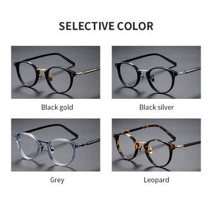 GMS819 티타늄 안경테 고품질 금색 은색 풀 프레임 안경테 남성용 - Product Image 5