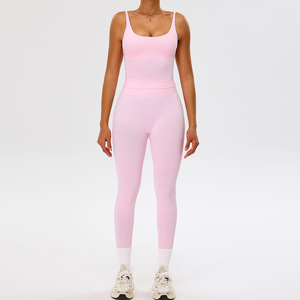 Set Yoga Senza Cuciture a Vita Alta 4 Pezzi, Completo Sportivo Effetto Nudo per Palestra, Corsa e Uso Quotidiano per <span class=keywords><strong>Donne</strong></span> - Product Image 6