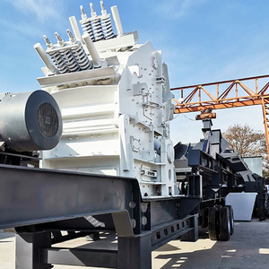 เครื่องบดแบบเคลื่อนที่ติดตั้งบนล้อสำหรับบดหินปูนและหินแม่น้ำ - Product Image 1