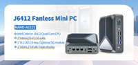 Mini PC In Tel Celeron J6412 3x 2.5GbE I226-V Sin Ventilador, AES-NI, Triple M.2, Router Compacto Multi-Gigabit, Firewall, VPN, SMB, Home Lab