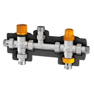 Gruppo di pannelli solari con integrazione termica 3/4 in deviatore per scaldabagni solari - Product Image 1