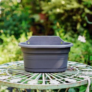 Decorative Hanging Plastic Flower <strong>Pot</strong> with Self Watering and Drainage Hole for Indoor Herb Garden Outdoor <strong>Wall</strong> Decor Home Use - Product Image 5