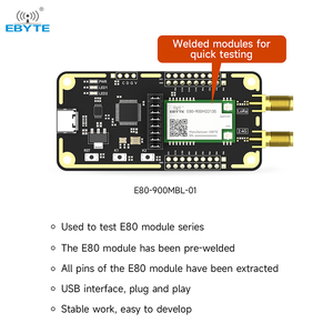 ชุดประเมินผลโมดูลไร้สาย Ebyte E80-900MBL-01 915Mhz USB LR1121 ชิป Sub-GHz 2.4GHz Satellite S-band LoRa - Product Image 3