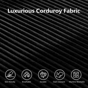 Modern Convertible L-Shape Sofa <b>Bed</b> with Memory Foam, Vacuum Packed for Living Room Lounge & Guest Room Use - Product Image 4