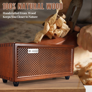 Admirer Natural Wooden Home Stereo Speaker 100W High Power Audio Wireless With <b>USB</b> for PC Wooden Speaker Admirer Home - Product Image 5