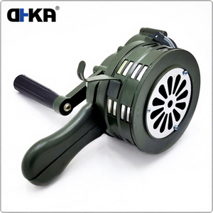 DHKA 12V Sirine Alarm Mobil Kompak Merah dengan Penggerak Manual <span class=keywords><strong>120dB</strong></span> ABS+Logam Universal AS049G - Product Image 1