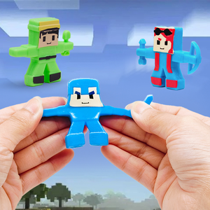2025 New Pixel Style Mosaic Block Peripheral Toy Stress Relief Toy Stretchable Figure Toy - Product Image 2