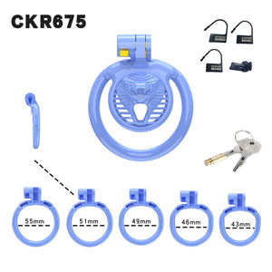 Sıcak satış yılanbaş tarzı küçük erkek bekaret kafes slave horoz kilit 5 yüzükler yetişkin seks oyuncakları erkekler için - Product Image 4