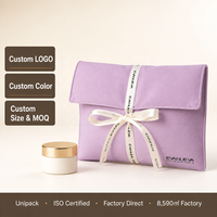 Kantong Beludru Hadiah Amplop Penutup Debu Tas Tangan Cetak Logo Kustom Dompet Suede Imitasi Mewah Kantong Pengemas Pakaian