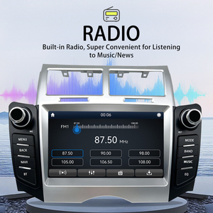 Autoradio tactile 7 pouces pour Toyota Yaris XP90 VITZ Platz, avec CarPlay sans fil et Android Auto, lecteur multimédia pour <span class=keywords><strong>voiture</strong></span>, WiFi, DSP - Product Image 2