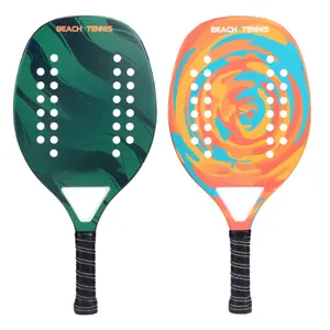 Raquetes de tênis e tênis personalizados, de fibra de carbono, melhor qualidade, acolchoados e raquetes de tênis de praia
