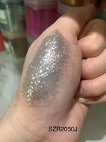 Poudre de paillettes de mica d'argent de qualité cosmétique de haute pureté