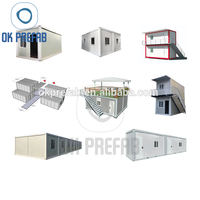 Maison préfabriquée mobile modulaire Iso 20 pieds 40 pieds, mini-maison, conteneur d'expédition, structure de maison en kit