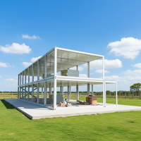 Pré-fabriqué 20ft 40ft minuscule maison modulaire préfabriquée cadre en acier léger chambre Casa conteneur en acier galvanisé matériau conteneur