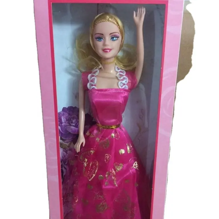 11.5inch Plastic Beautiful Dressing Long Hair Charm Girl Doll Toys