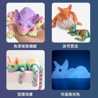 Figurine d'animal chat sans poils à longue queue imprimée en 3D, best-seller transfrontalier, fabricant tendance