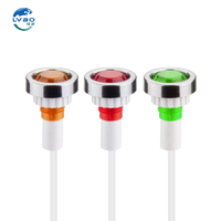 Lampe de signalisation LED 10 mm XD10-71 avec câble, montage sur panneau, en plastique, pour équipement industriel