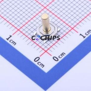 GT-TC084E-H070-L5 Tactile Switch SMD-4P,5.2x5.2mm Switch Single Pole Single Throw Round Button 1.3N Vertical Mount - Product Image 1